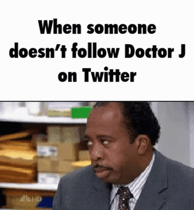 Man In Suit And Tie Saying Follow Doctor J GIF