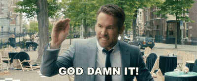Man In Suit And Tie Saying God Damn It GIF