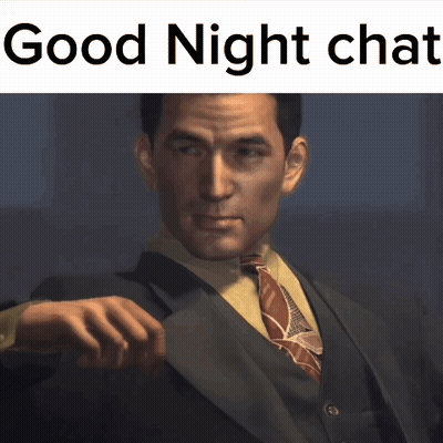 Man In Suit And Tie Saying Good Night Chat GIF