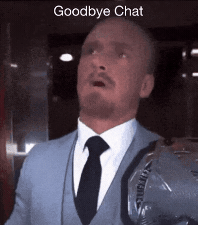 Man In Suit And Tie Saying Goodbye Chat GIF