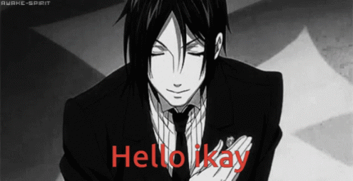 Man In Suit And Tie Saying Hello Kay GIF