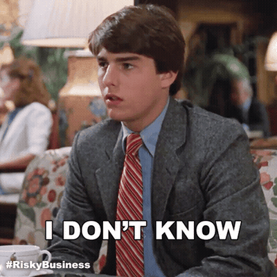 Man In Suit And Tie Saying I Don't Know GIF