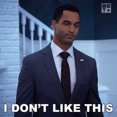 Man In Suit And Tie Saying I Dont Like This GIF