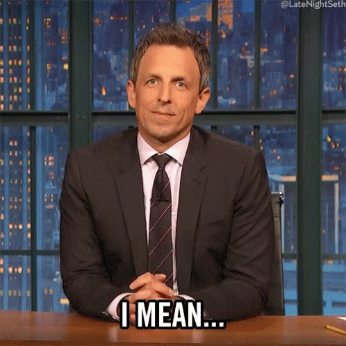 Man In Suit And Tie Saying I Mean GIF
