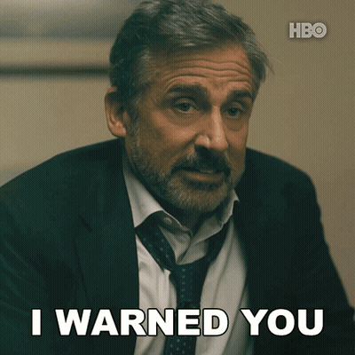 Man In Suit And Tie Saying I Warned You GIF