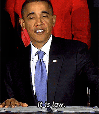 Man In Suit And Tie Saying It Is Law GIF