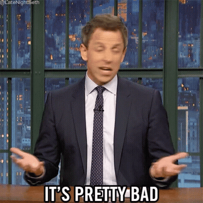 Man In Suit And Tie Saying It's Pretty Bad GIF