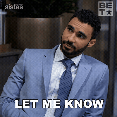 Man In Suit And Tie Saying Let Me Know GIF