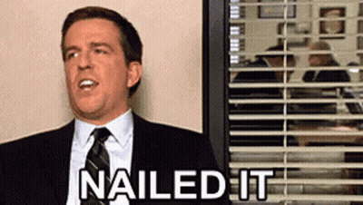 Man In Suit And Tie Saying Nailed It GIF