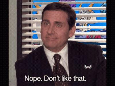 Man In Suit And Tie Saying Nope Don't Like That GIF