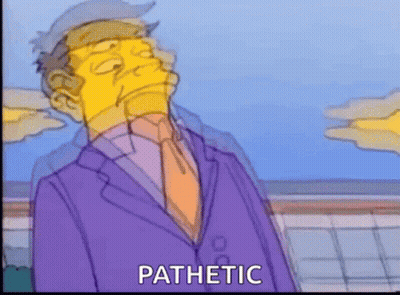 Man In Suit And Tie Saying Pathetic GIF