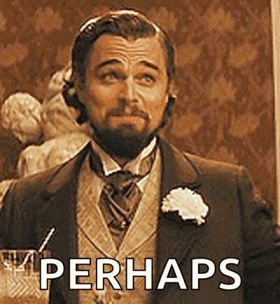 Man In Suit And Tie Saying Perhaps GIF