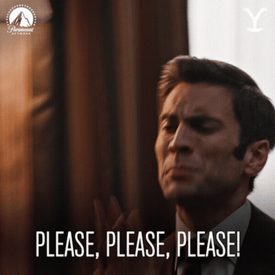 Man In Suit And Tie Saying Please GIF