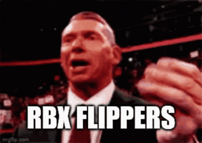 Man In Suit And Tie Saying RBX Flippers GIF
