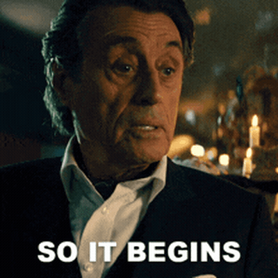 Man In Suit And Tie Saying So It Begins GIF