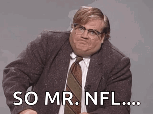 Man In Suit And Tie Saying So Mr NFL GIF