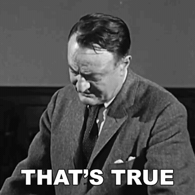 Man In Suit And Tie Saying That's True GIF