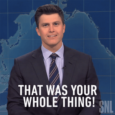 Man In Suit And Tie Saying That Was Your Whole Thing GIF