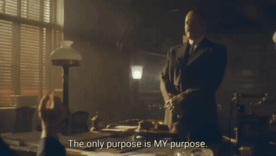 Man In Suit And Tie Saying The Only Purpose Is My Purpose GIF