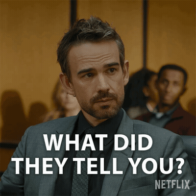 Man In Suit And Tie Saying What Did They Tell You GIF