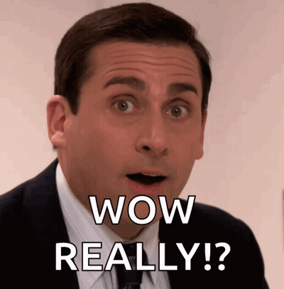 Man In Suit And Tie Saying Wow Really GIF