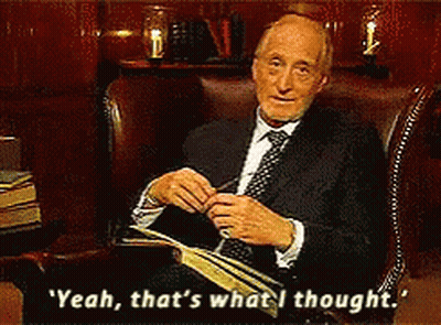 Man In Suit And Tie Saying Yeah That's What I Thought GIF