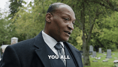 Man In Suit And Tie Saying You All GIF
