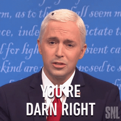 Man In Suit And Tie Saying You're Darn Right GIF