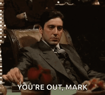 Man In Suit And Tie Saying You're Out Mark GIF