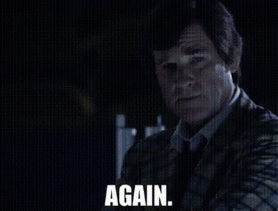 Man In Suit And Tie Says Again GIF