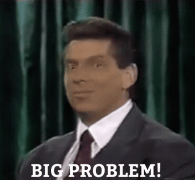 Man In Suit And Tie Says Big Problem GIF
