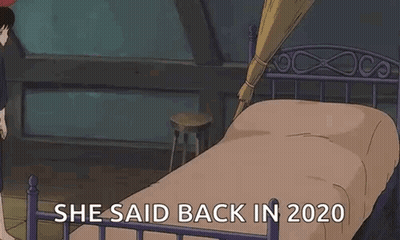 Man In Suit And Tie Says He's Baaack GIF