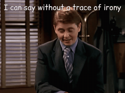 Man In Suit And Tie Says I Can Say Without A Trace Of Irony GIF