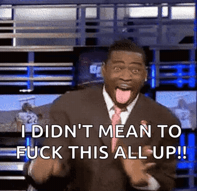 Man In Suit And Tie Says I Didnt Mean To Fuck This All Up GIF