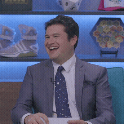Man In Suit And Tie Says I'm Glad They Are Dead GIF