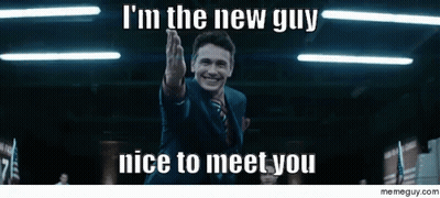 Man In Suit And Tie Says I'm The New Guy GIF