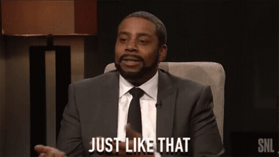 Man In Suit And Tie Says Just Like That GIF