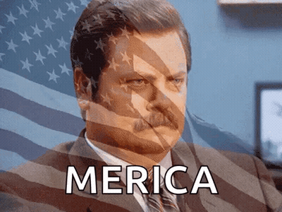 Man In Suit And Tie Says Merica GIF