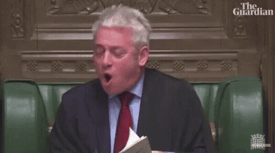 Man In Suit And Tie Says Order GIF