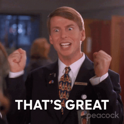 Man In Suit And Tie Says That S Great Peacock On Bottom GIF