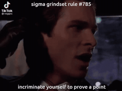 Man In Suit And Tie Sigma Grindset Rule #785 GIF