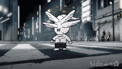 Man In Suit And Tie Sitting In Front Of Bookshelf GIF
