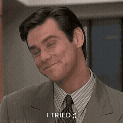 Man In Suit And Tie Smiling Saying I Tried GIF