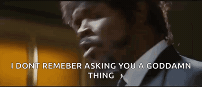 Man In Suit And Tie Smoking Cigarette Saying I Dont Remember Asking You A Goddam Thing GIF