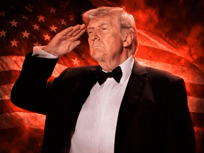 Man In Suit And Tie Standing In Crowd GIF