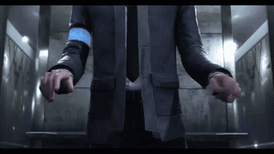 Man In Suit And Tie Standing In Elevator GIF