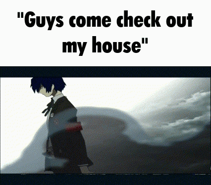 Man In Suit And Tie Standing In Front Of Cloudy Sky Guys Come Check Out My House GIF
