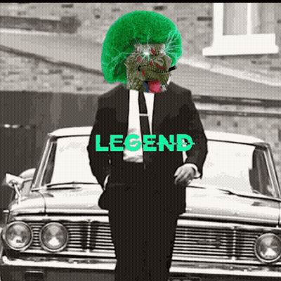 Man In Suit And Tie Standing In Front Of Legend Car GIF