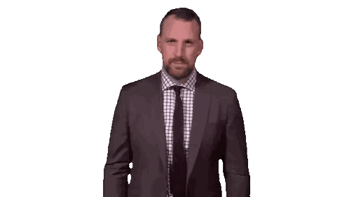 Man In Suit And Tie Standing Sticker