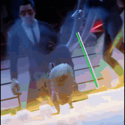 Man In Suit And Tie Standing Next To Woman In White Shirt GIF